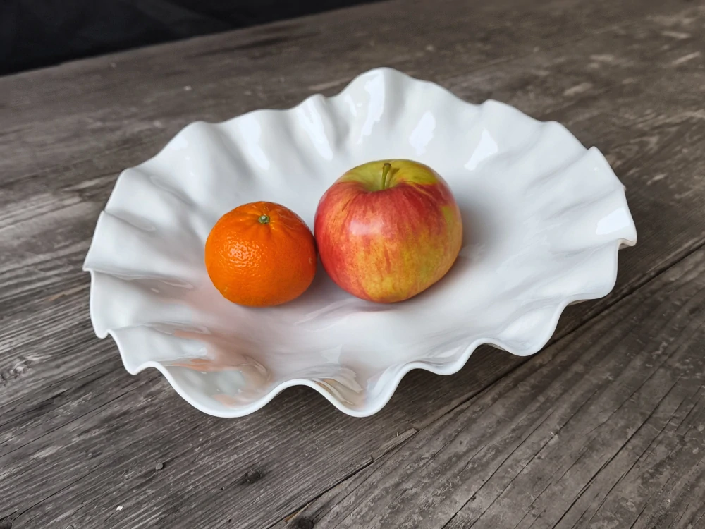 Ručne vyrábaná porcelánová misa – exkluzívne autorské dielo z pravého porcelánu