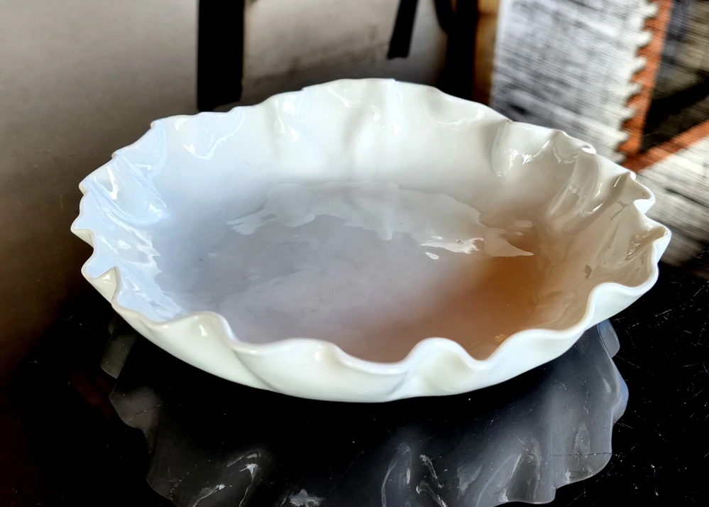 Exkluzívna autorská porcelánová misa – v čistej organickej forme